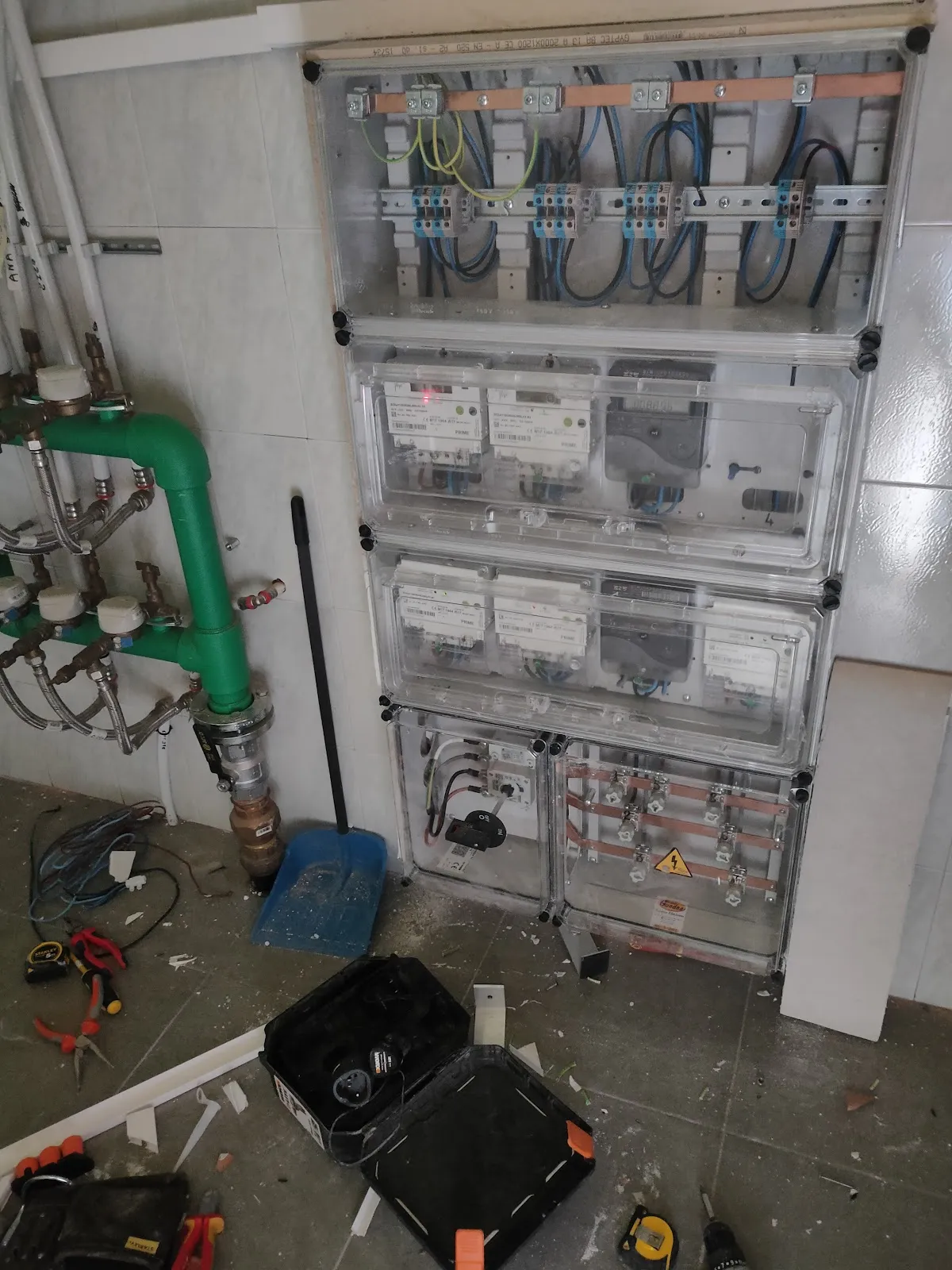 Centralización de contadores en un edificio